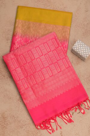 Leaf Green Zariwork Pure Silk Saree