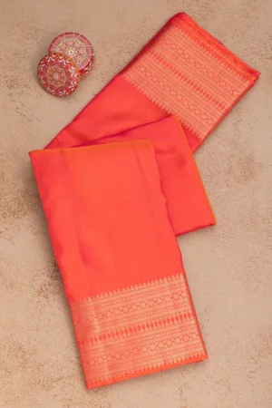 Red Zariwork Pure Silk Saree