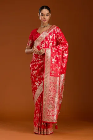 Red Stonework Silk_Saree