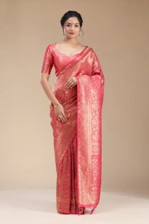 Red Banarasi Silk Saree